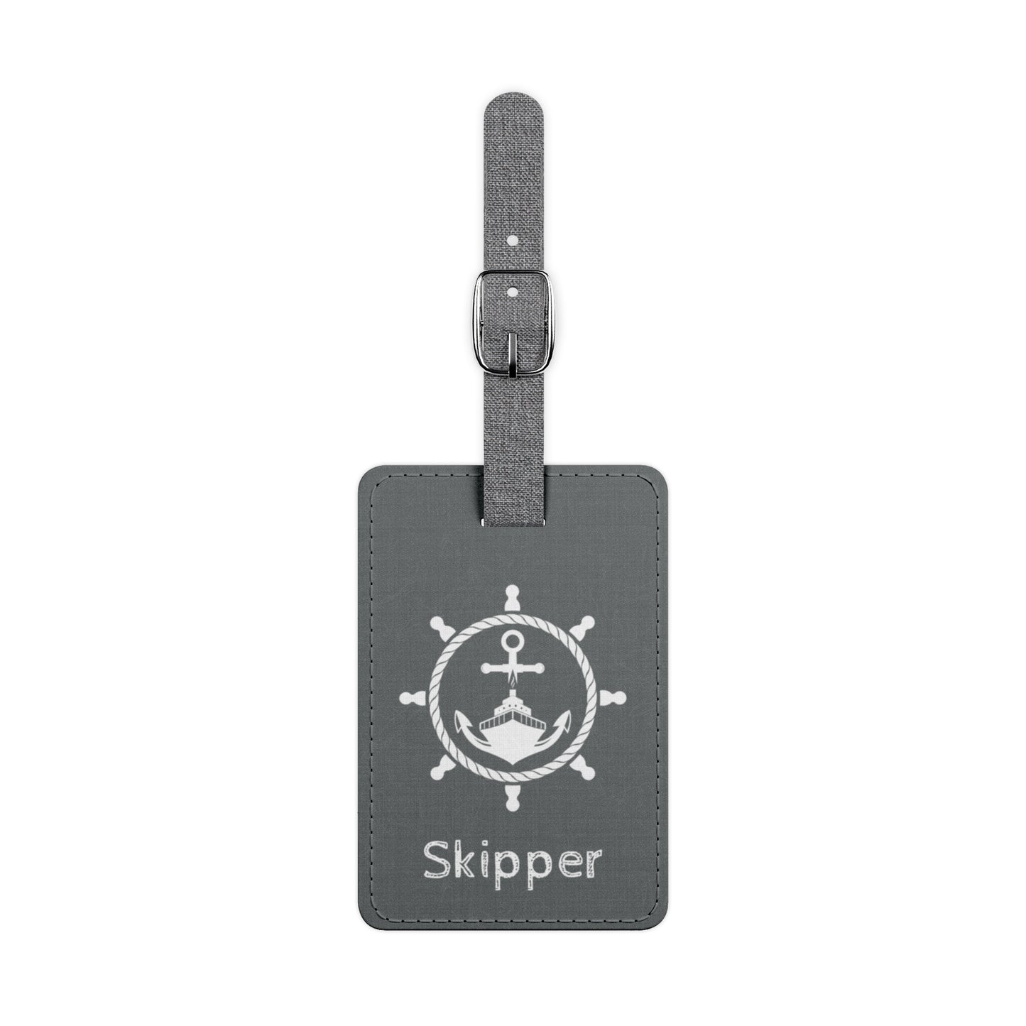 Skipper 'Ship & Helm' Luggage Tag