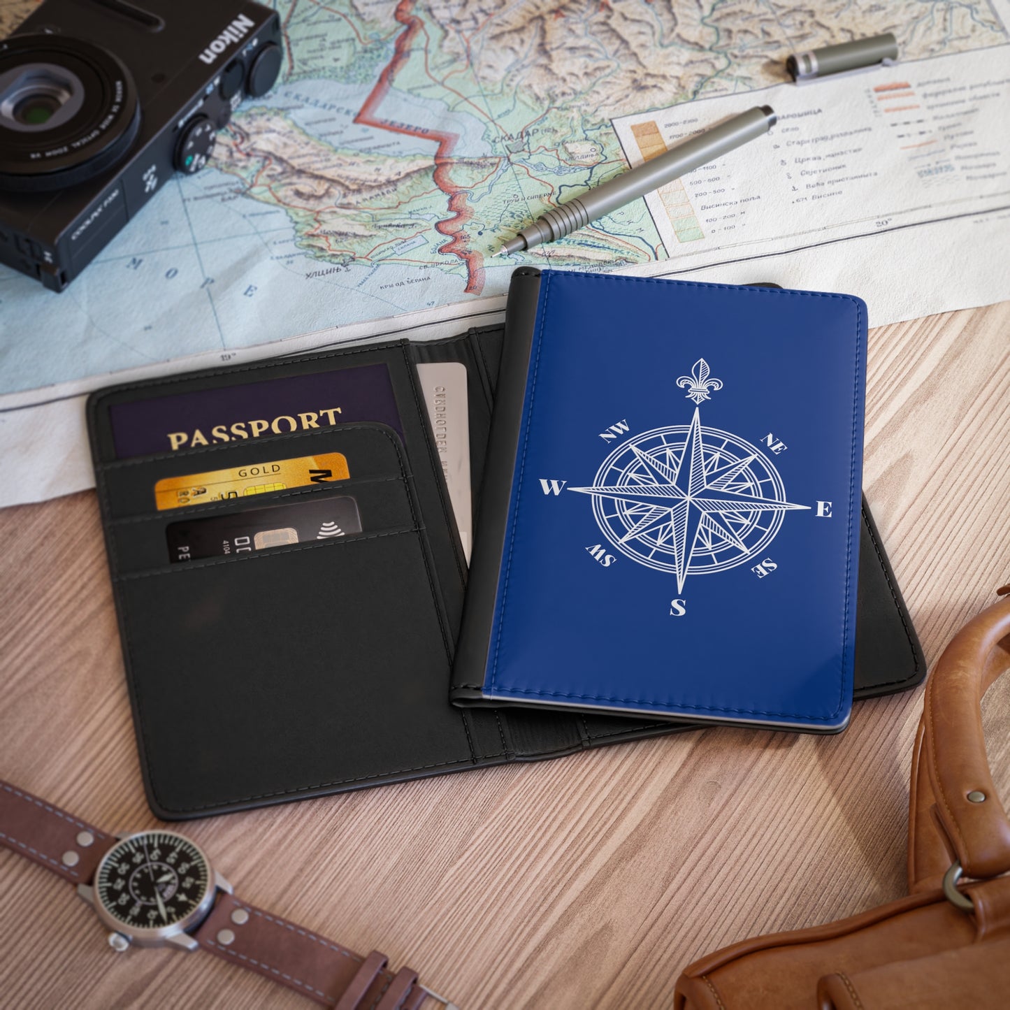 Compass Passport Cover