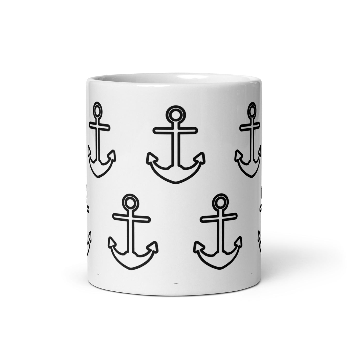 Anchor White glossy mug