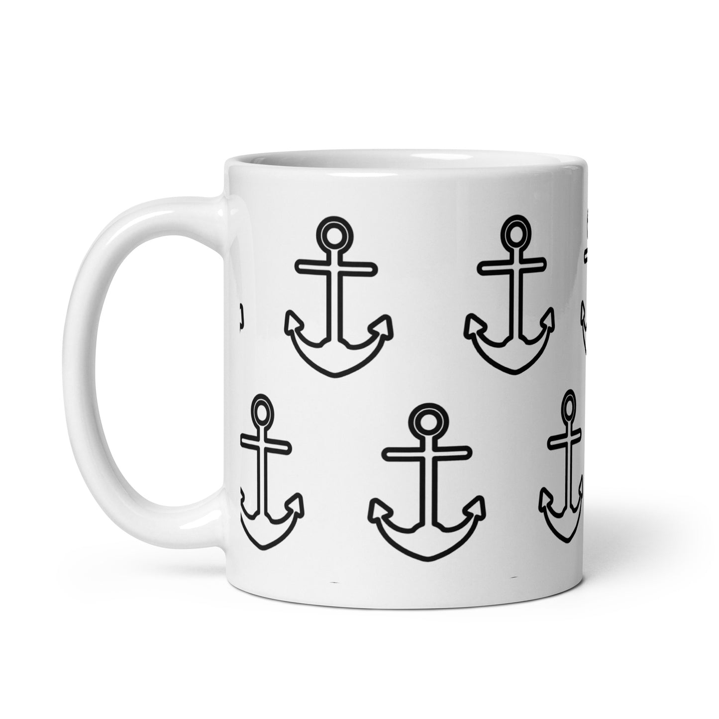 Anchor White glossy mug