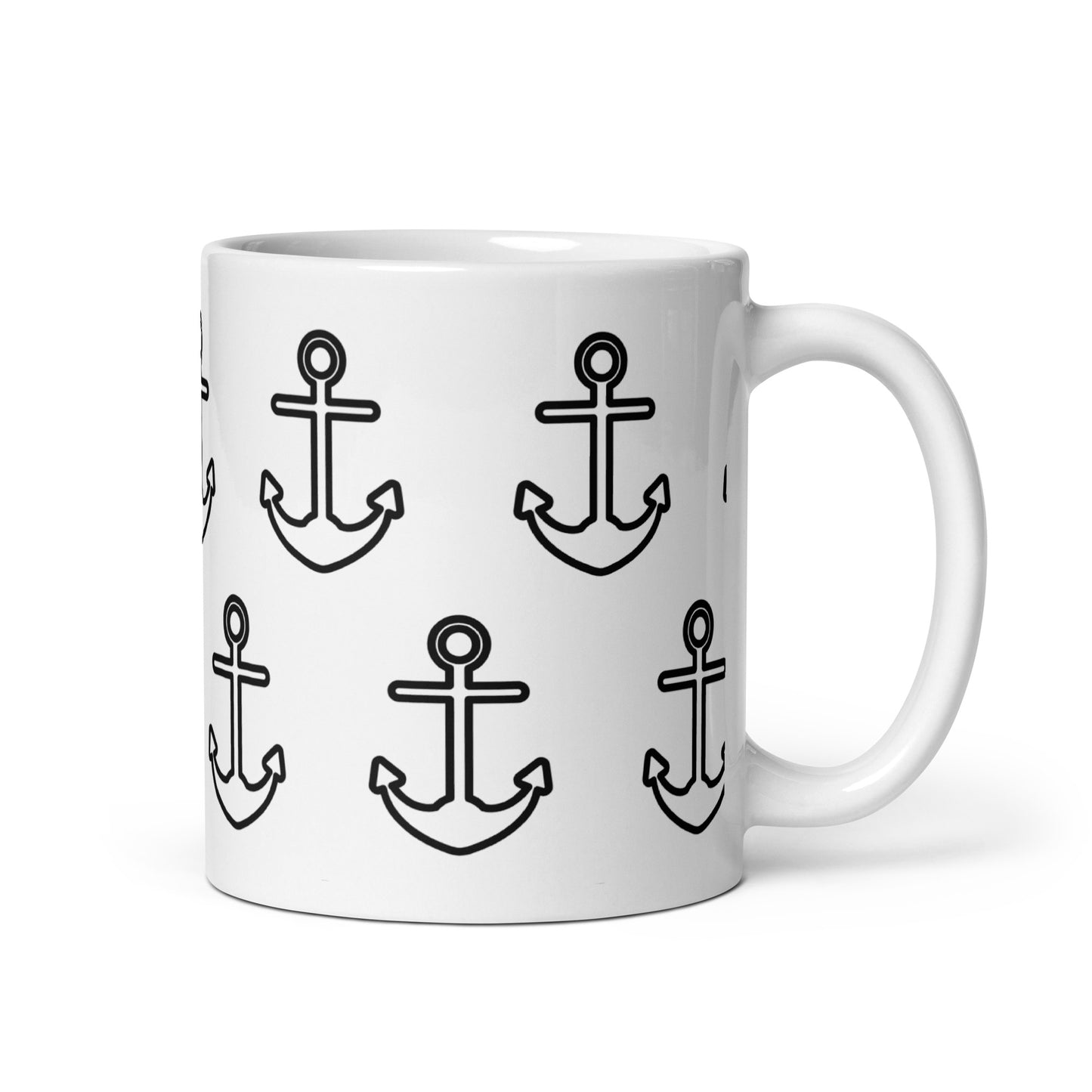 Anchor White glossy mug